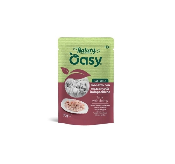 OASY Natury Soft Jelly Tuna with shrimp - wet cat food - 70g