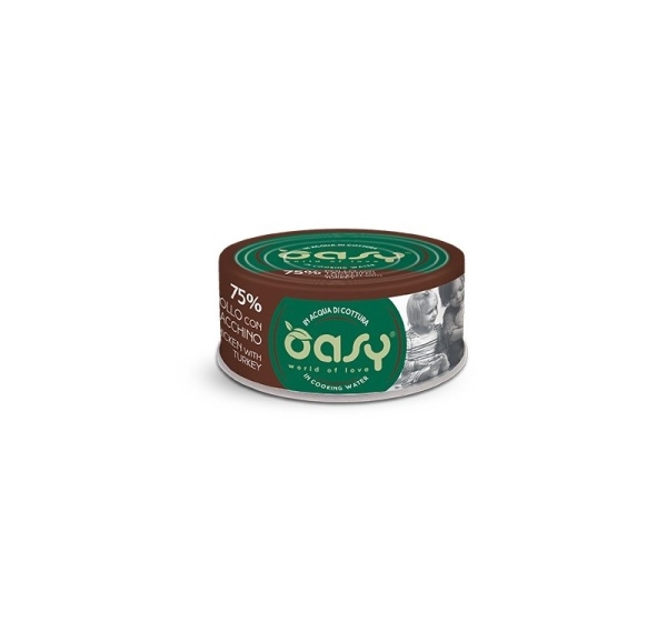 OASY More Love Chicken with turkey - wet cat food - 70g