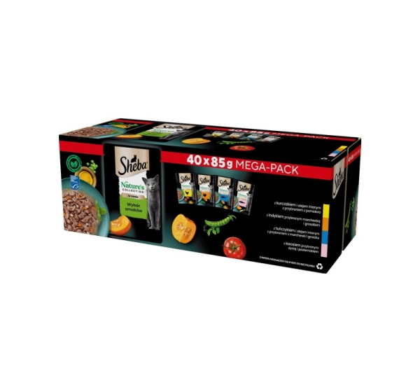 SHEBA Nature's Collection Mix - wet cat food - 40x85g