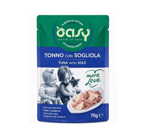 OASY More Love Tuna with sole - wet cat food - 70g