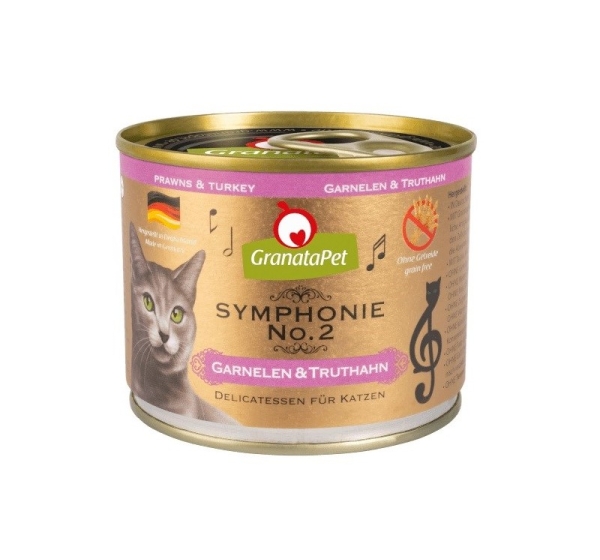 GRANATAPET Symphonie No.2 Prawns and turkey - wet cat food - 200g