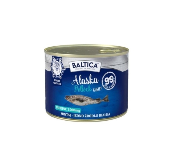 BALTICA Excellent Monoprotein Pollock Light - wet cat food - 185g