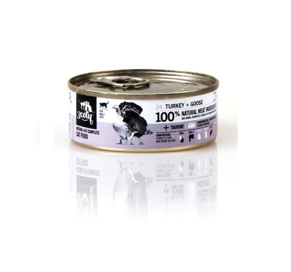 3COTY Turkey with goose - wet cat food - 80g