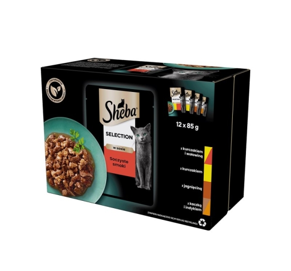 Sheba Selection in Sauce Juicy Flavours 12 x 85 g
