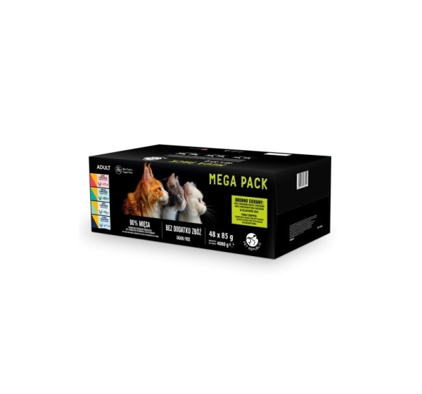 PETREPUBLIC Mega Pack Salmon, Chicken, Tuna, Cod, Trout - wet cat food - 48x85g