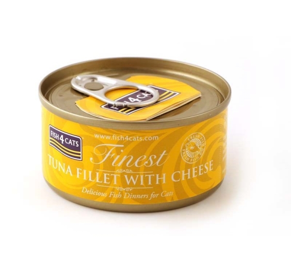 FISH4CATS Tun fillet with cheese - wet cat food - 70g