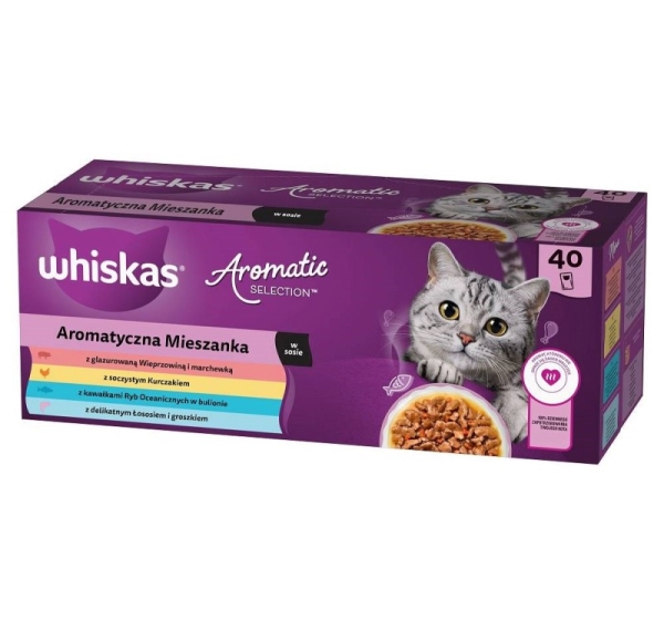 WHISKAS Aromatic selection Mix - wet cat food - 40x85g
