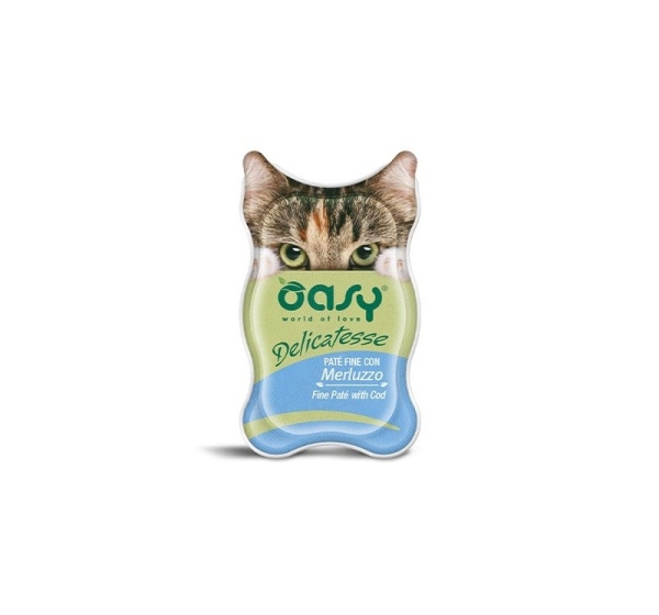 OASY Delicatesse Fine paté with Cod - wet cat food - 85g