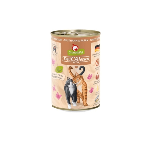 Granatapet DeliCatessen Turkey & Pheasant – wet cat food 400 g