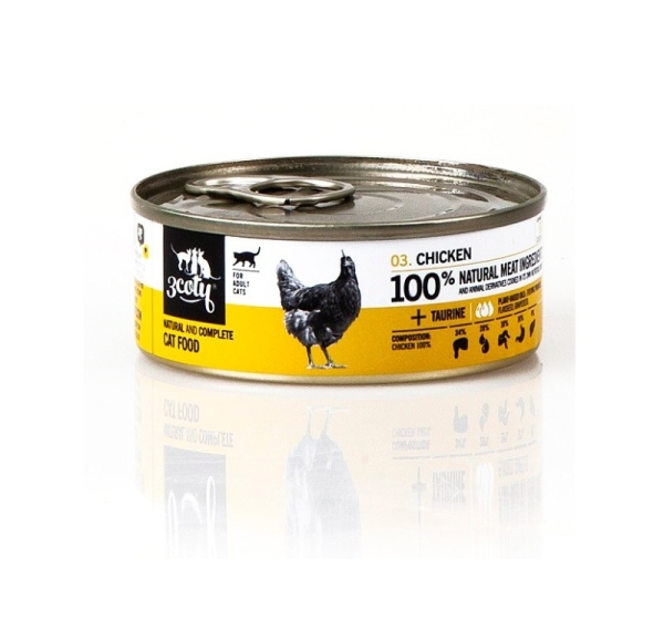3COTY Chicken - wet cat food - 80g