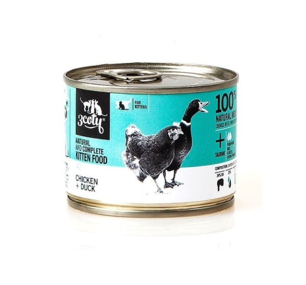 3COTY 42. Chicken and duck (kitten) - wet cat food - 180g
