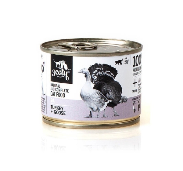 3COTY 24. Turkey and goose - wet cat food - 180g