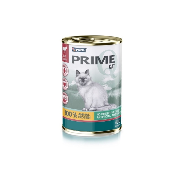 PUPIL Prime Rich in beef and liver - wet cat food - 400g