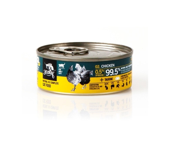 3COTY Chicken with spirulina - wet cat food - 80g