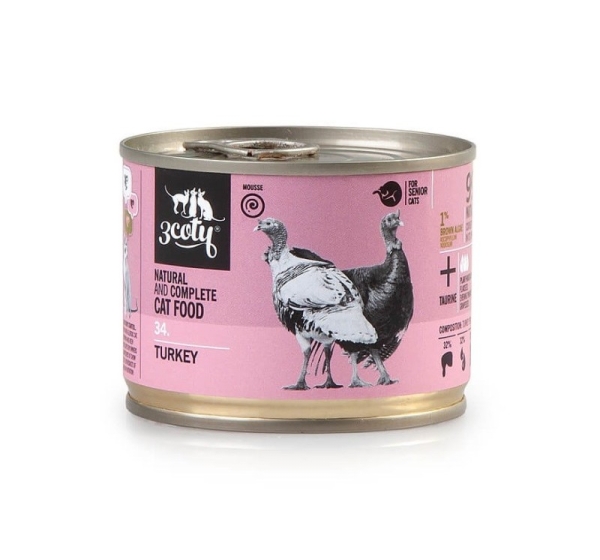 3COTY 34. Turkey Senior - wet cat food - 180g