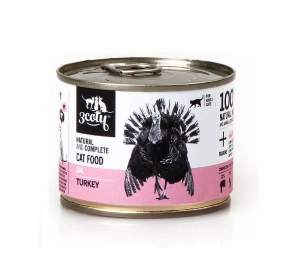 3COTY 04 Turkey - wet cat food - 180g