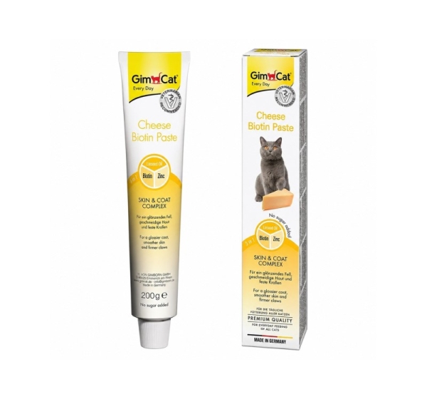 GIMCAT Cheese biotin paste - cat treats - 200g