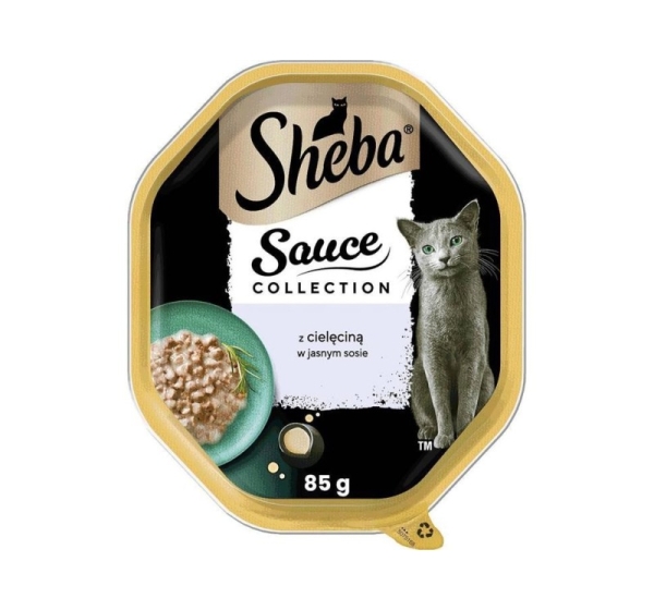 SHEBA Sauce collection Veal in light sauce – wet cat food – 85g