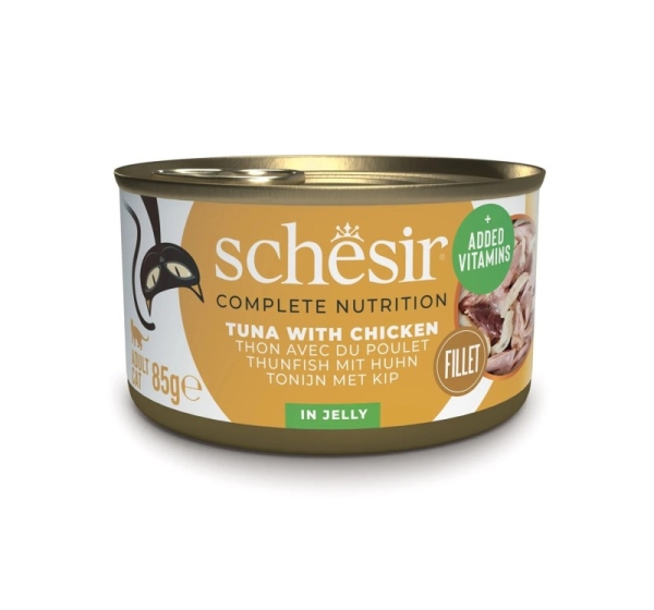 SCHESIR Tuna with chicken in jelly - wet cat food - 85g