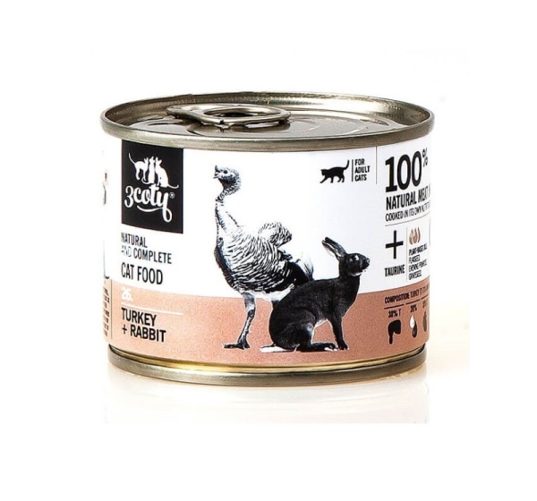 3COTY 26. Turkey and rabbit - wet cat food - 180g