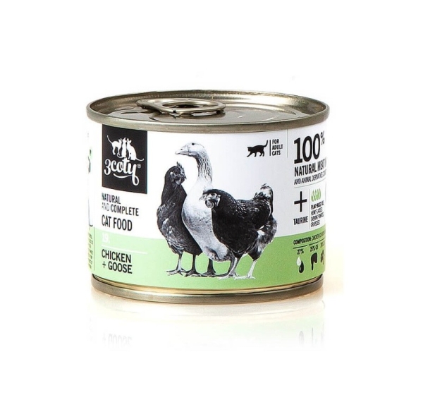 3COTY 19. Chicken and Goose - wet cat food - 180g