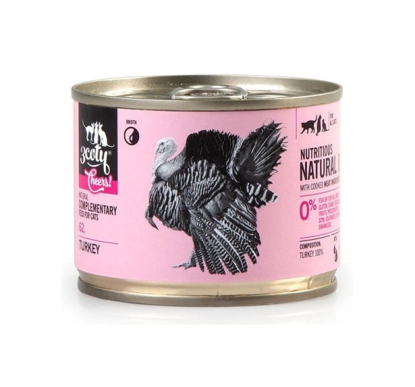 3COTY Cheers! 62. Turkey - wet cat food - 160g