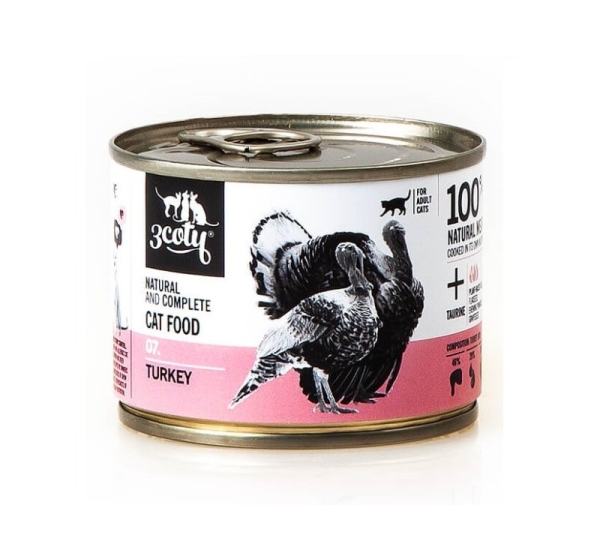 3COTY 07. Turkey - wet cat food - 180g