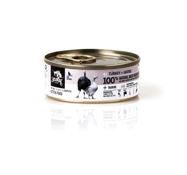 3COTY Turkey with goose For kittens - wet cat food - 80g