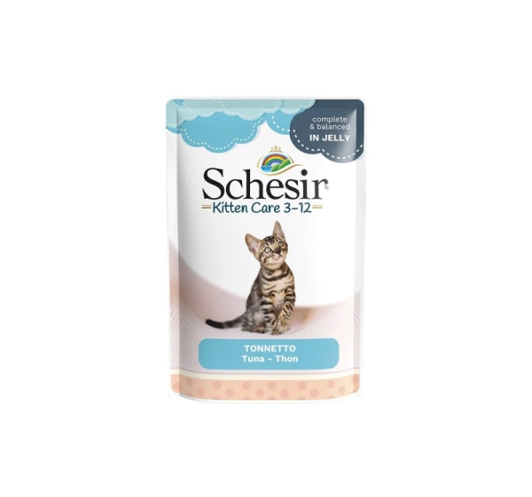 SCHESIR Tuna in jelly - wet food for kittens - 85g