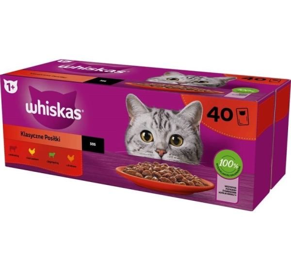 WHISKAS Classic Meals Mix - wet cat food - 40x85g