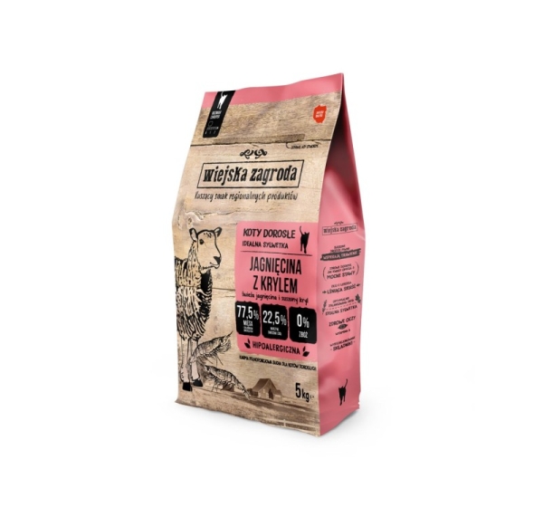 Rural Farm Lamb with Krill - dry cat food - 5 kg