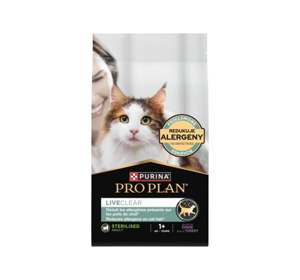 PURINA Pro Plan LiveClear Sterilised Rich in turkey - dry cat food - 2,8kg