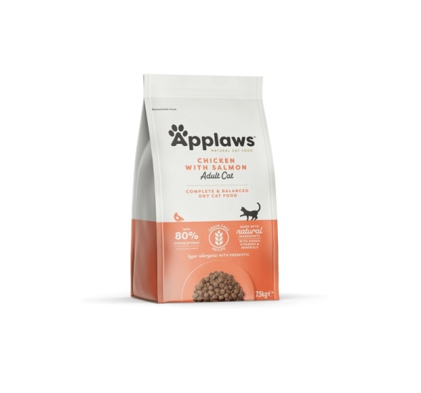 APPLAWS Chicken with salmon - dry cat food - 7,5kg