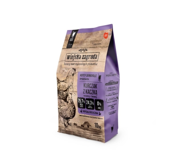 COUNTRY FARM Chicken with Duck - dry cat food - 10 kg
