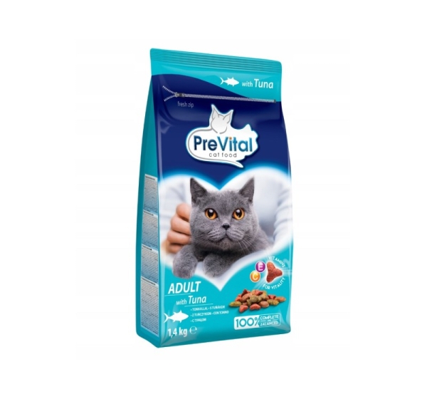 PREVITAL Adult Tuna - dry cat food - 1,4kg