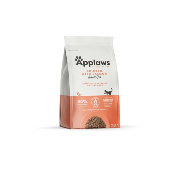 APPLAWS Chicken with salmon - dry cat food - 2kg
