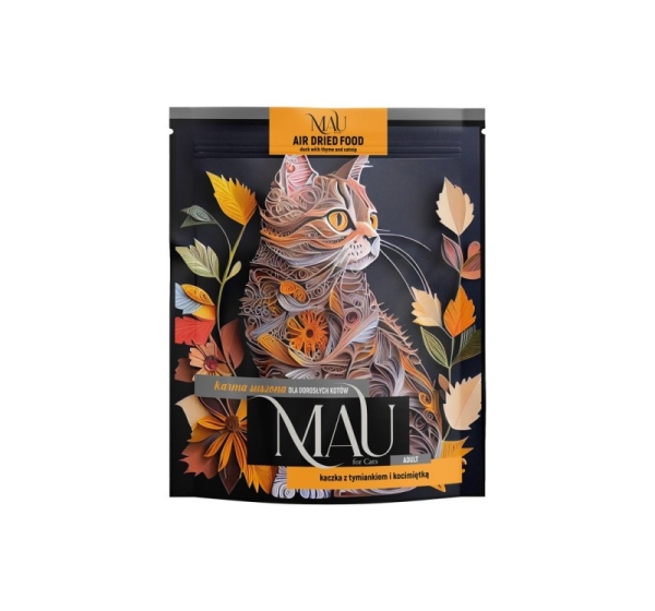 MAU Air dried Duck with thyme and catnip - dry cat food - 700g