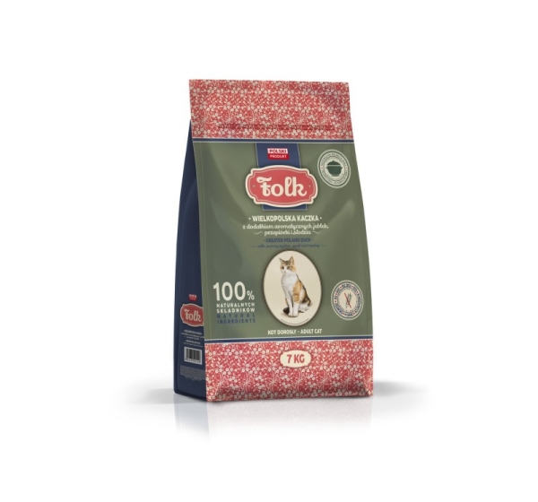 FOLK Greater poland–style duck with apples, quail & herring - dry cat food - 7kg