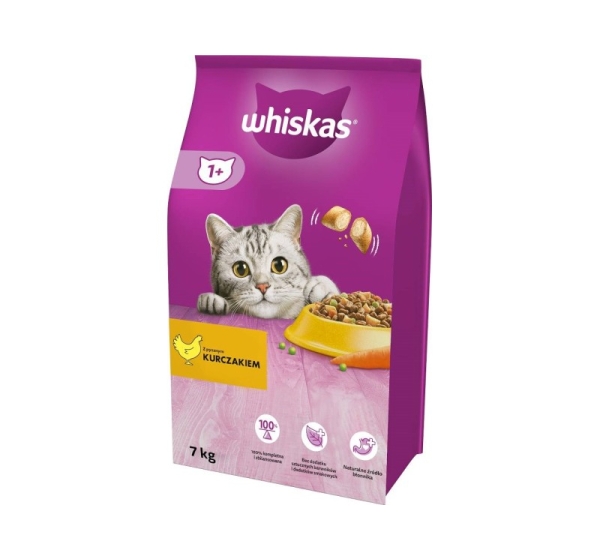 WHISKAS Cat Adult with chicken - dry cat food - 7 kg