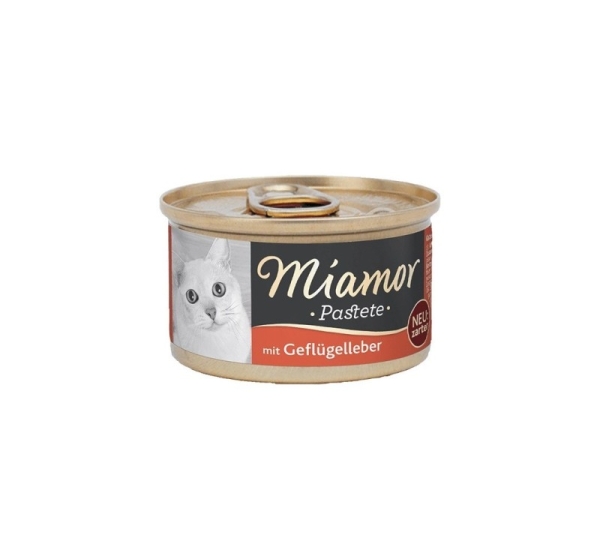 MIAMOR Meat pâté with poultry and liver - cat treats - 85g