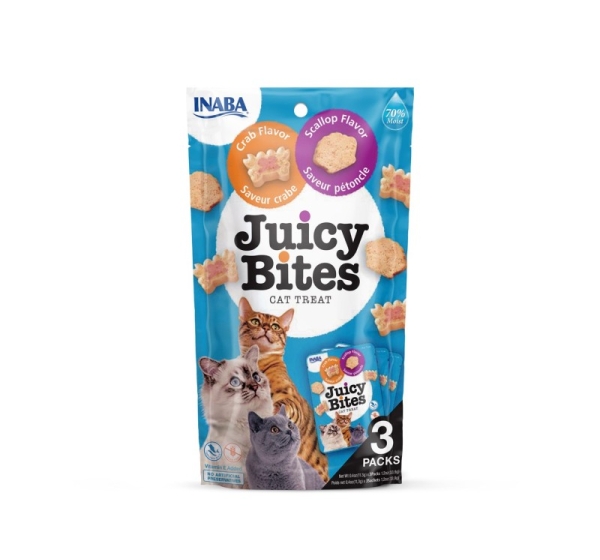 INABA Juicy Bites Crab and Scallop - cat treats - 3x11,3 g