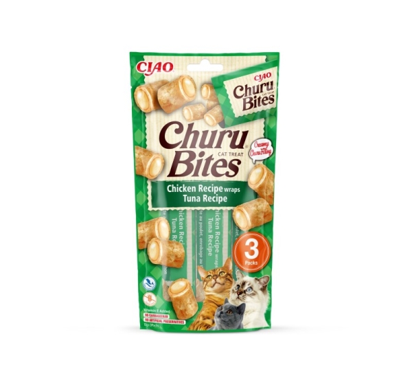 INABA Churu Bites Tuna with chicken - cat treats - 3x10 g