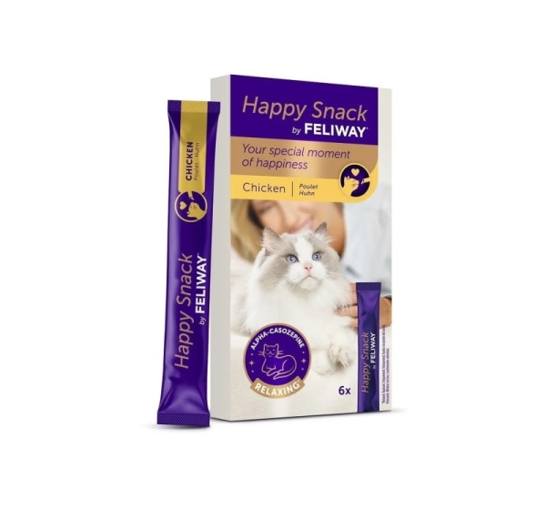 CEVA Feliway Happy snack Chicken - cat treats - 6x15g