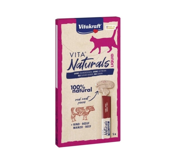 VITAKRAFT VITA NATURALS Liquid beef - cat treat - 5x15 g