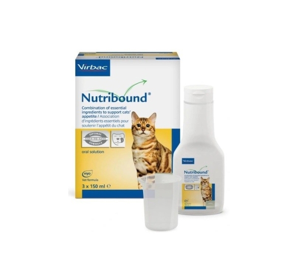 VIRBAC Nutribound Convalescence - dietary supplements for cats - 3x150ml