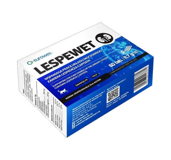 EUROWET Lespewet Urinary system - supplements for cats - 60 tablets