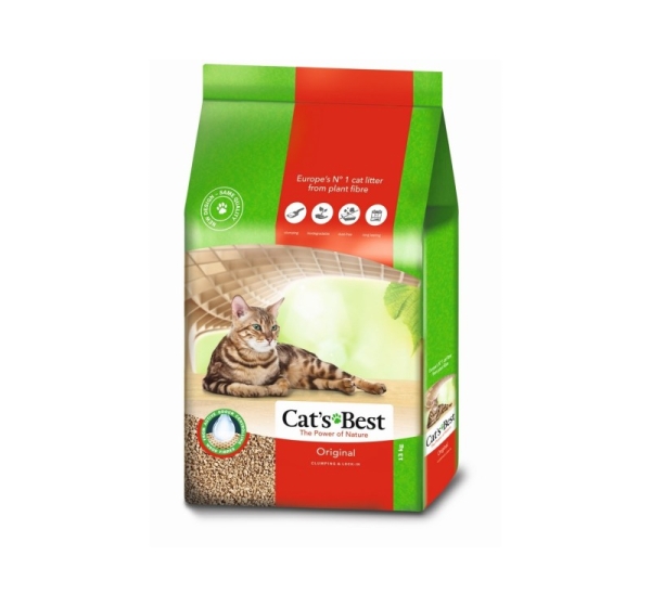 Cat's Best Eco Plus Original - Wooden Cat Litter - 30l
