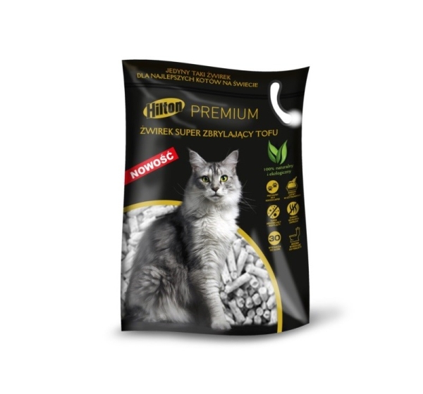 HILTON Tofu Super Clumping Cat Litter - 2.5 kg