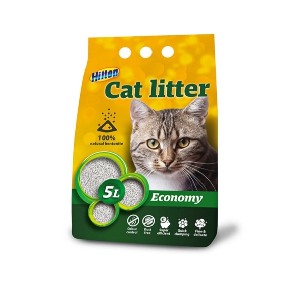 HILTON bentonite economy clumping cat litter - 5 l