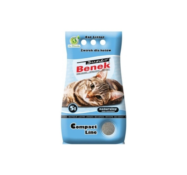 Certech Super Benek Compact Natural - Cat Litter Clumping 5 l